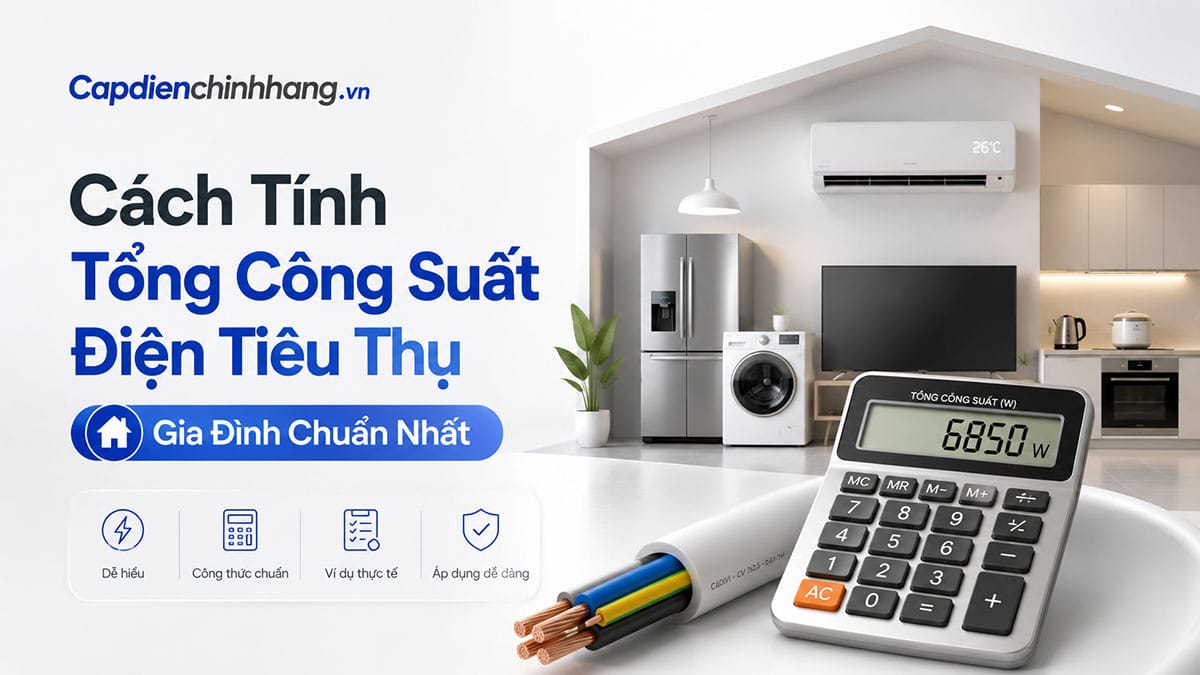 Cách Tính Tổng Công Suất Điện Tiêu Thụ Gia Đình Chuẩn Nhất