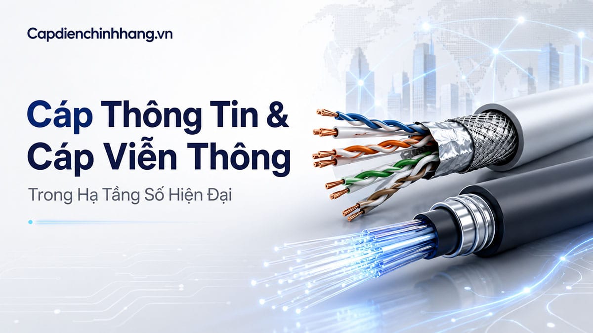Cáp Thông Tin & Cáp Viễn Thông Trong Hạ Tầng Số Hiện Đại