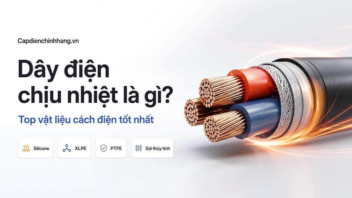 Dây điện chịu nhiệt là gì? Top vật liệu cách điện tốt nhất