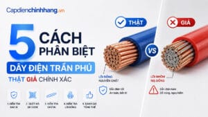 5 Cách Phân Biệt Dây Điện Trần Phú Thật Giả Chính Xác