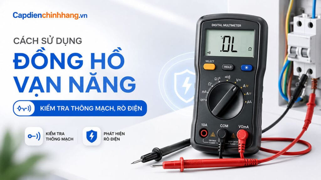 Cách Sử Dụng Đồng Hồ Vạn Năng Kiểm Tra Thông Mạch, Rò Điện