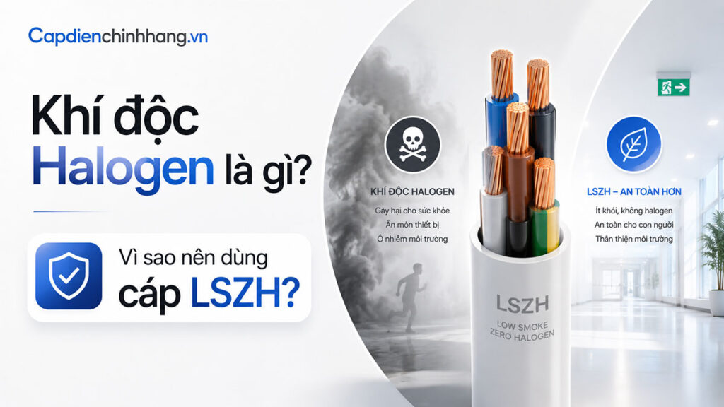 Khí độc Halogen là gì? Vì sao nên dùng cáp LSZH?