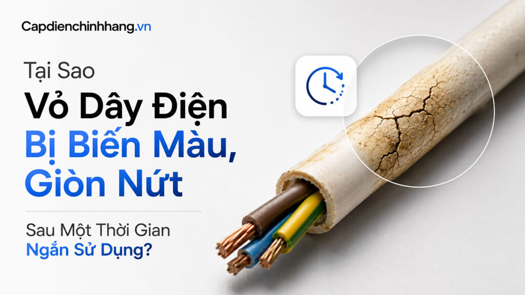 Vì Sao Vỏ Dây Điện Bị Biến Màu, Giòn Nứt Nhanh?
