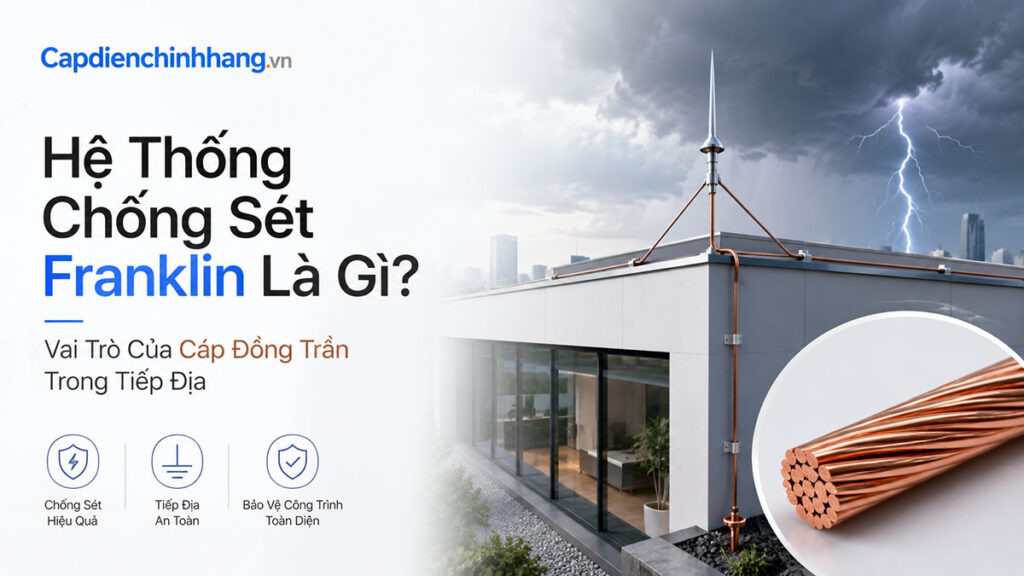 Hệ Thống Chống Sét Franklin Là Gì? Vai Trò Của Cáp Đồng Trần